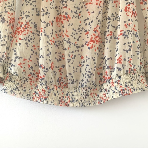 Esprit Peasant Boho Sheer Tie Neck Blouse/Top Sz M - Picture 3 of 10